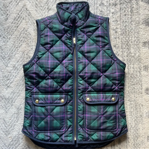 J. Crew new with tags plaid vest. Size XS - Picture 1 of 5